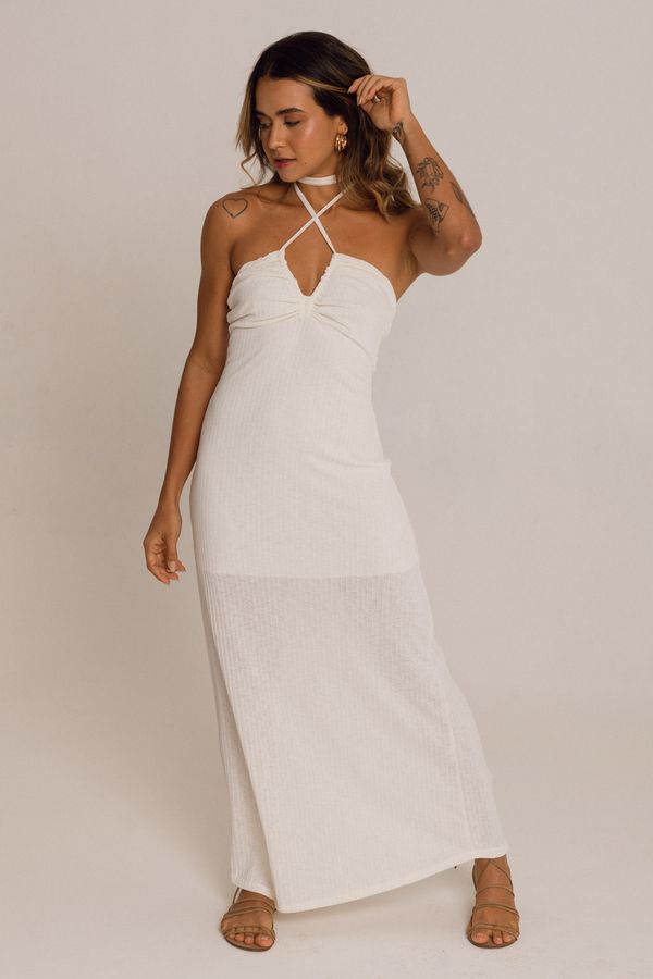 vestido nalu off white