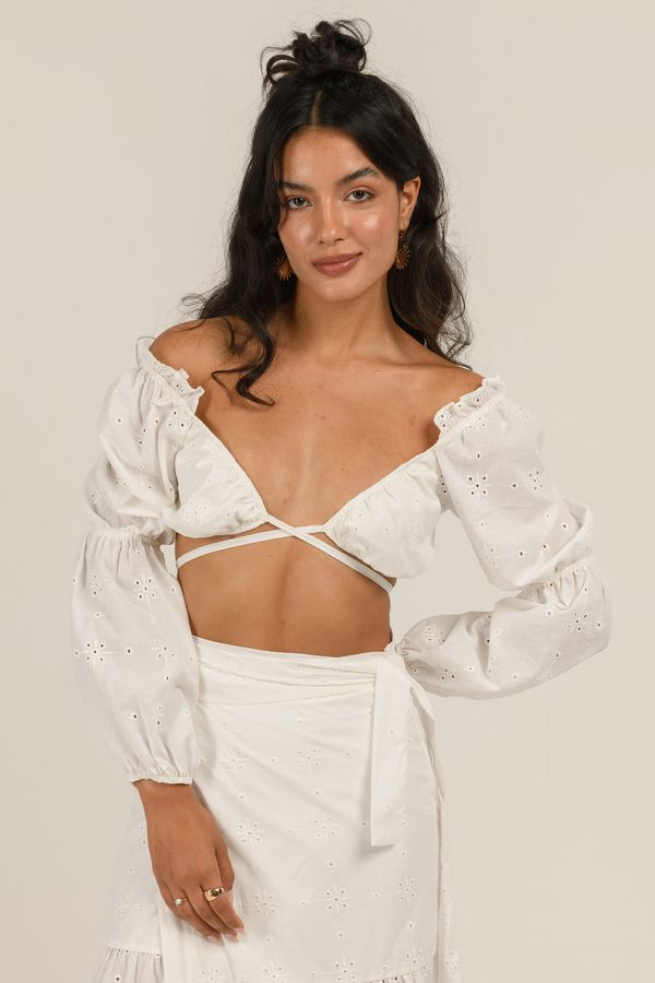 cropped joá off white