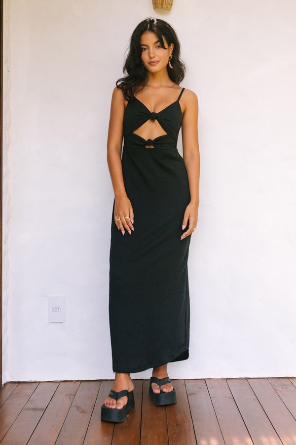 vestido nós preto