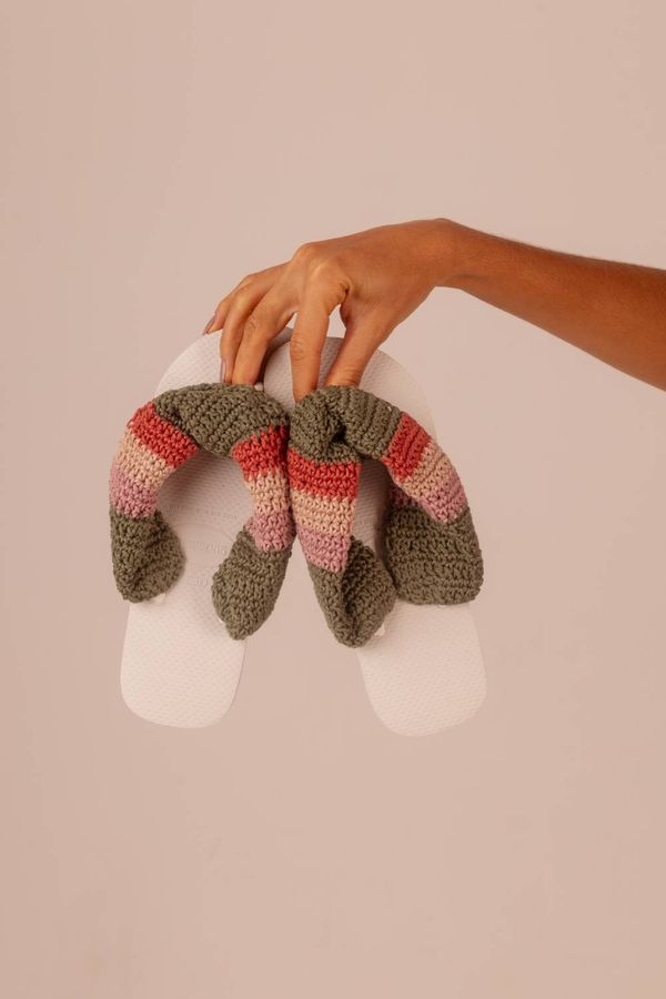 chinelo de crochê wild soul