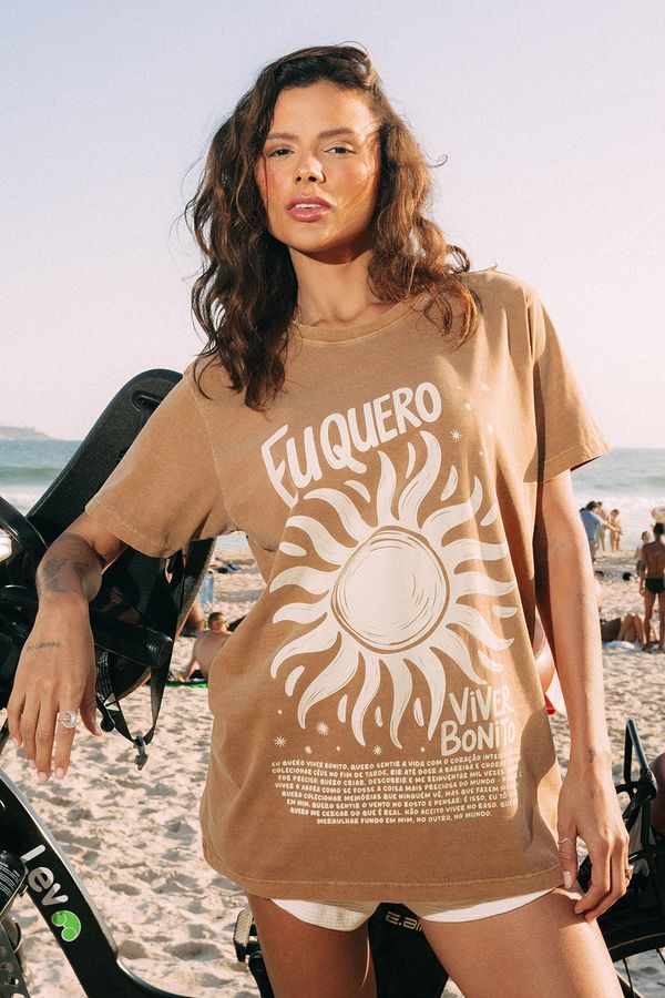 t-shirt eu quero viver bonito